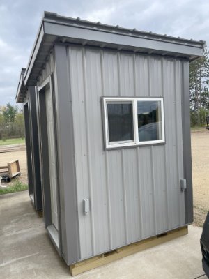 portable scale house outside