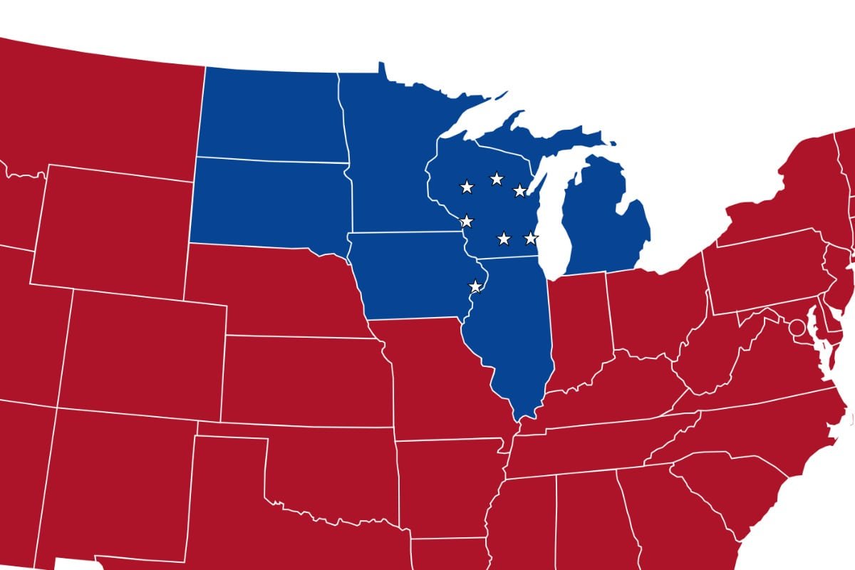 unified US map with stars for locations